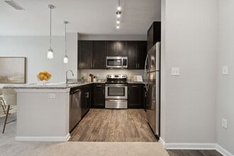Kitchen with Stainless Steel Appliances - Village at Terra Bella