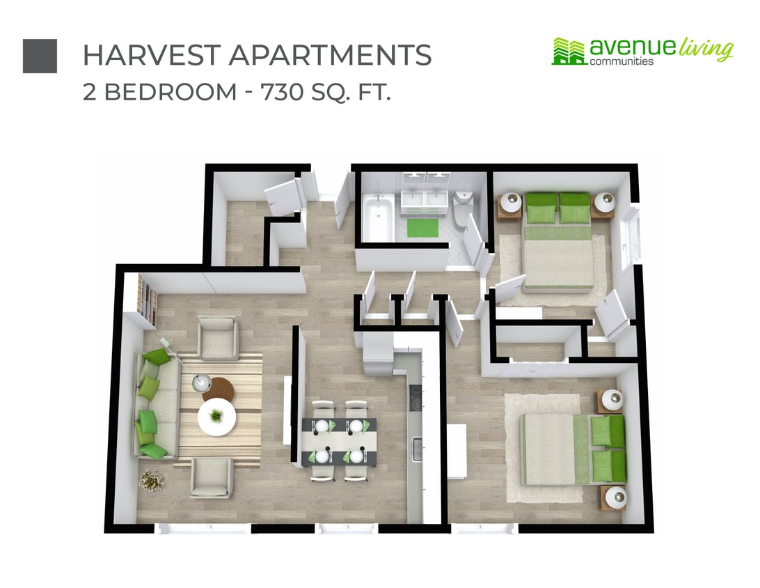 Floorplan - Harvest Apartments