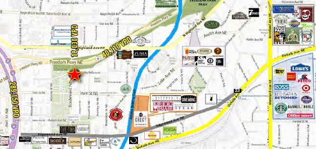 Local Retail Map - Tribute Lofts