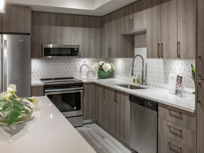 Cocina del apartamento - The Point at Doral