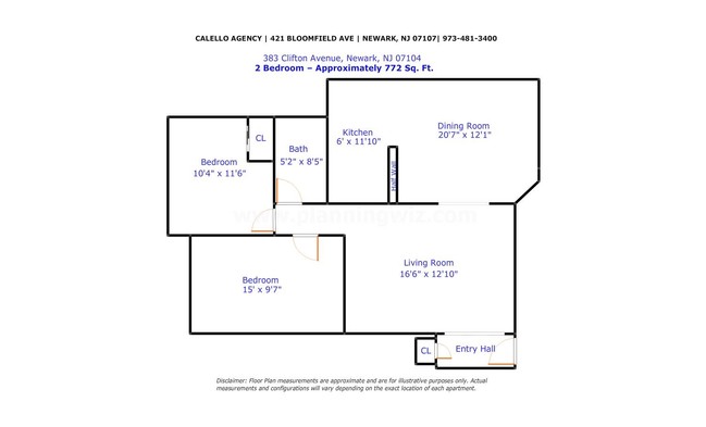 2BR/1BA - 383-389 Clifton Ave