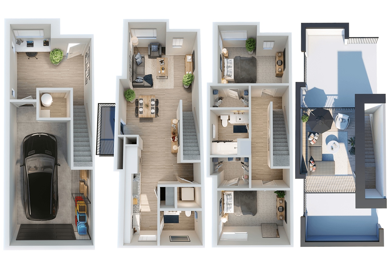 Park Lamont Townhomes – Townhome A