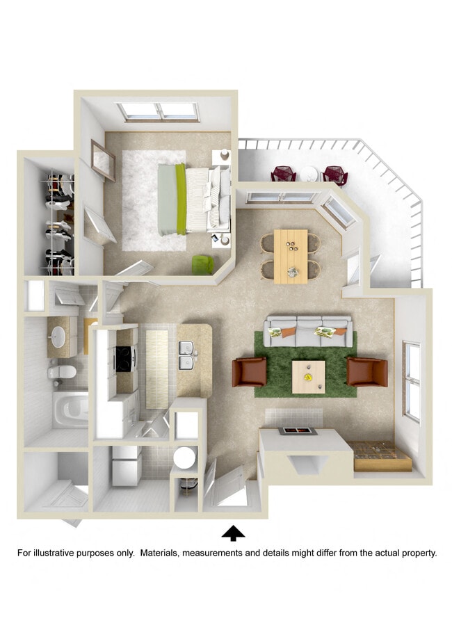 Medium 1 Bed 1 Bath
