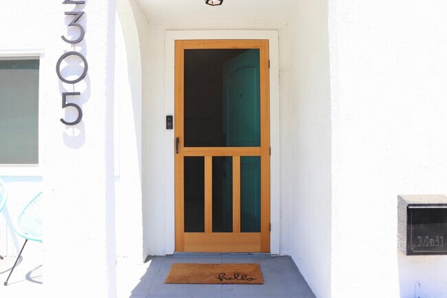 Screen Door With Keyless Entry - 2305 S Palm Grove Ave