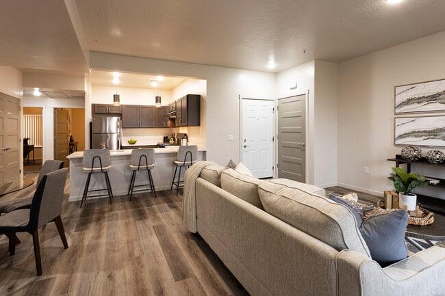 3BR, 3BA - 1341SF - Living/Kitchen - The Residence at Corbin Crossing