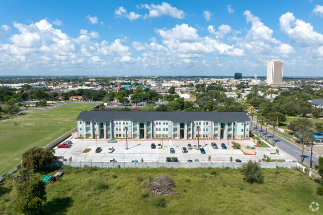 East Aerial Context View - Dallas Apartments