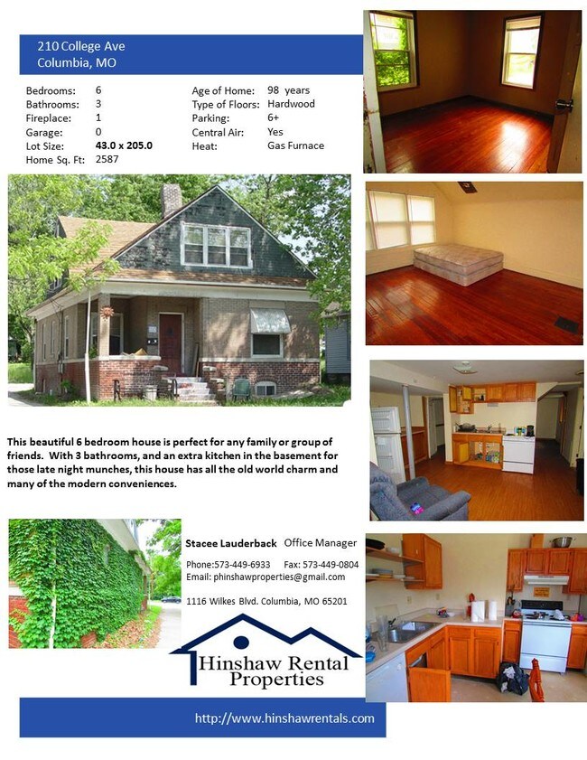 210 N College Ave Columbia Mo 65201 House For Rent In Primary Photo 210 N College Ave