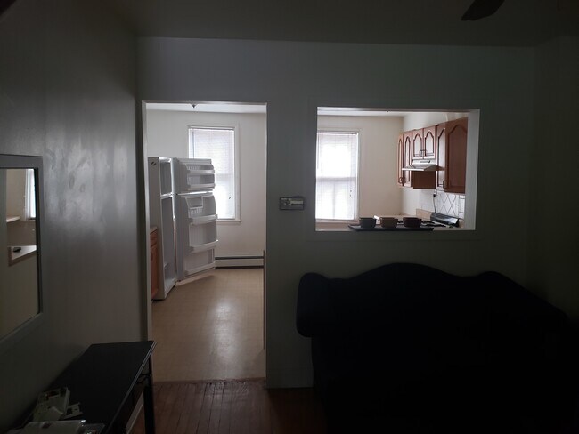 View into the kitchen from the living room - 64 Old Lancaster Rd