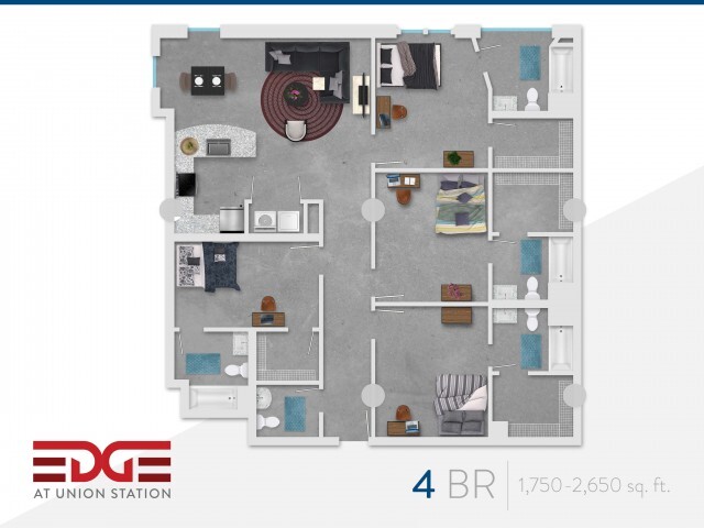 Apartamento de 4 habitaciones - Edge Union Station