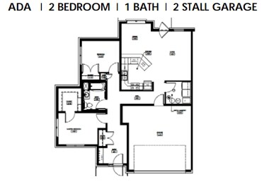 2BR/1BA - Spring Creek Townhomes