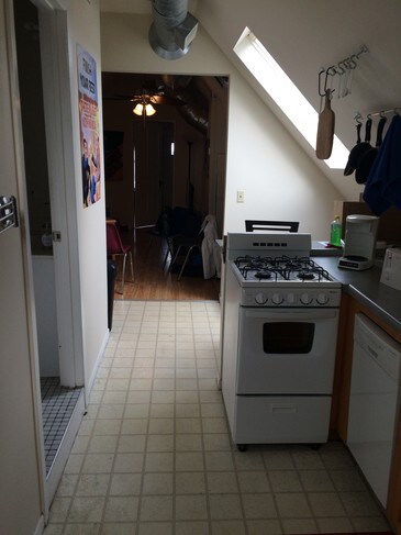 kitchen looking into living room - 543 W Mifflin St