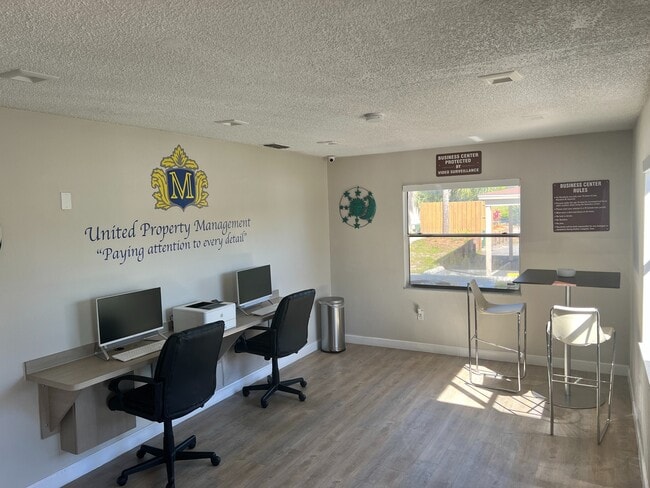 Fully Equipped Business Center - Cypress Place Apartments