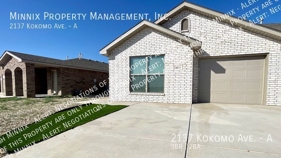 2137 Kokomo A Townhome Rentals in Lubbock TX