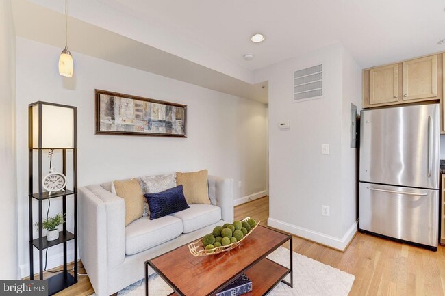 Main living area to kitchen - 1927 3rd St NE (Washington, DC) Apartment