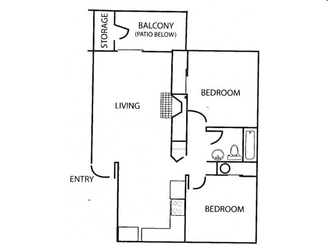 2HAB/1BA - Cottonwood