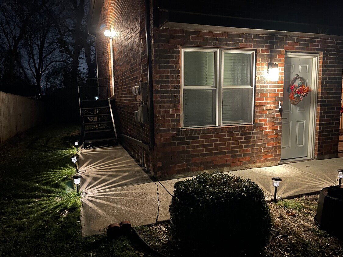 Front Entry Night - 1812 S Scott Ave