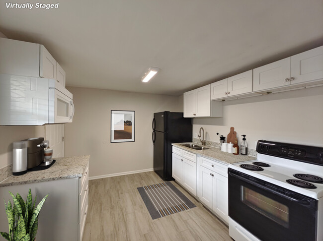 Virtually Staged Kitchen - Caliente Apartments