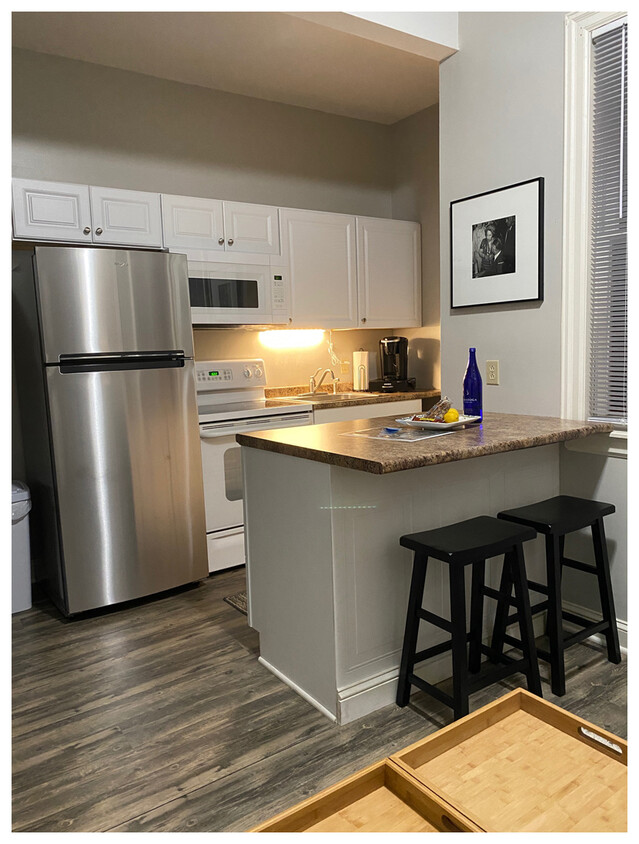 Kitchen with Island - 12 Pine St