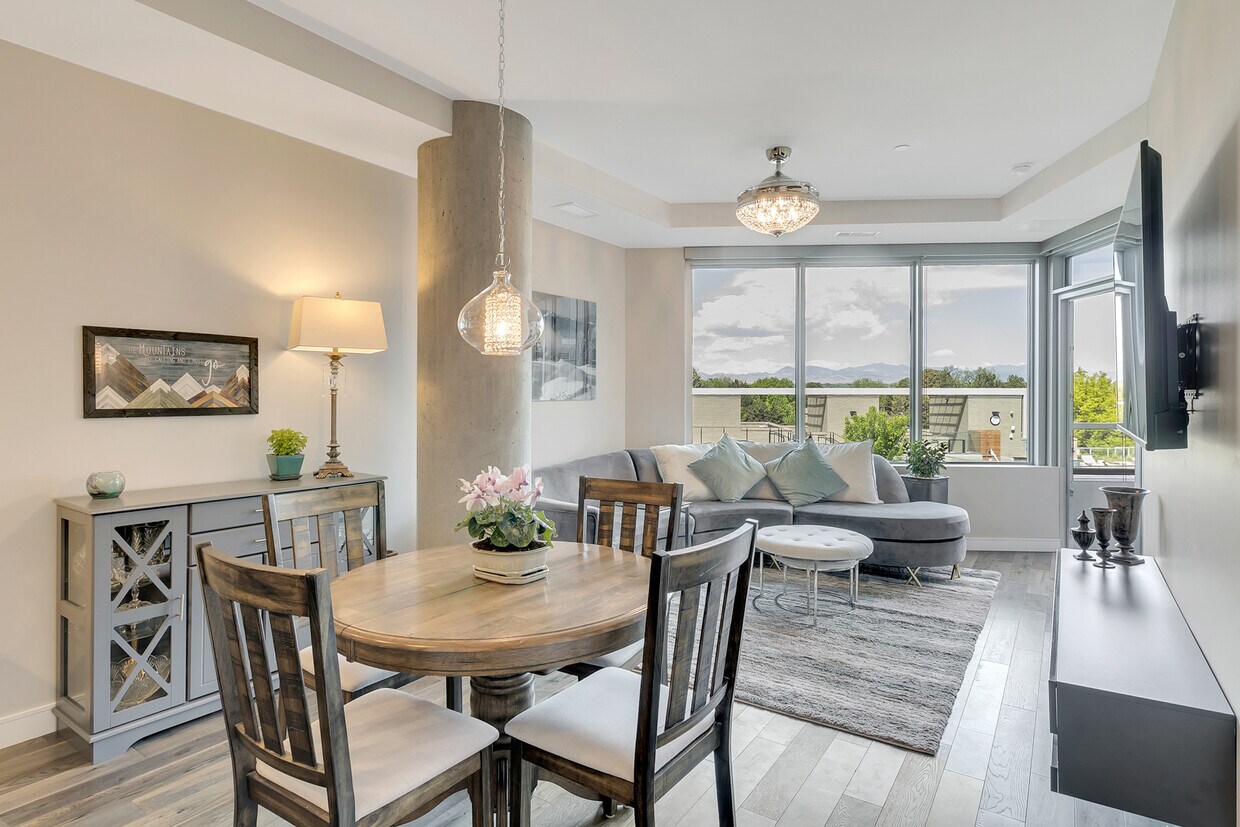 Dining area and family room - 4200 W 17th Ave