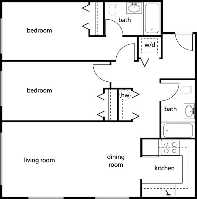 2BR/2BA - Ashland Commons