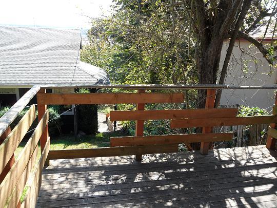 Balcony with look out to water and shipyard - 742 S Summit Ave