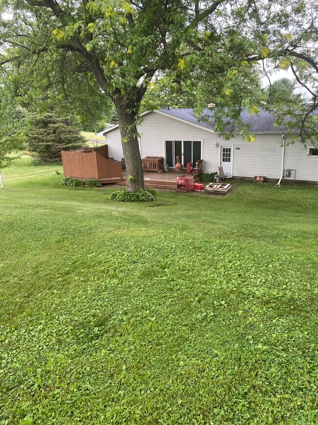 Back yard and deck - W21303 Brown Addition Ln