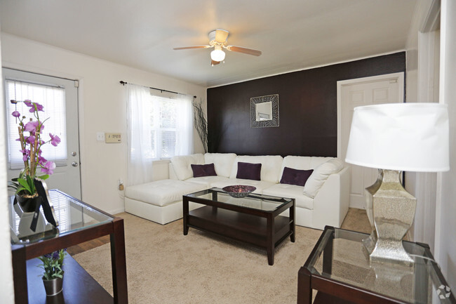 Two Bedroom - living room - Westbrook Apartments