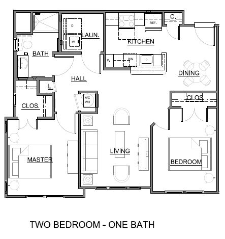 Plano de planta - Reynoldstown Senior Residences