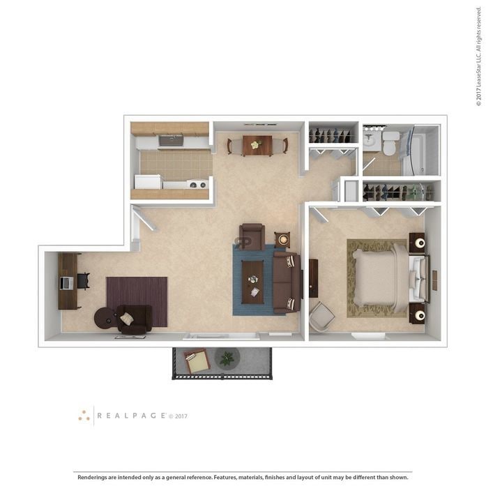 Oak Brook Gardens – 1 Bedroom Traditional w/Den