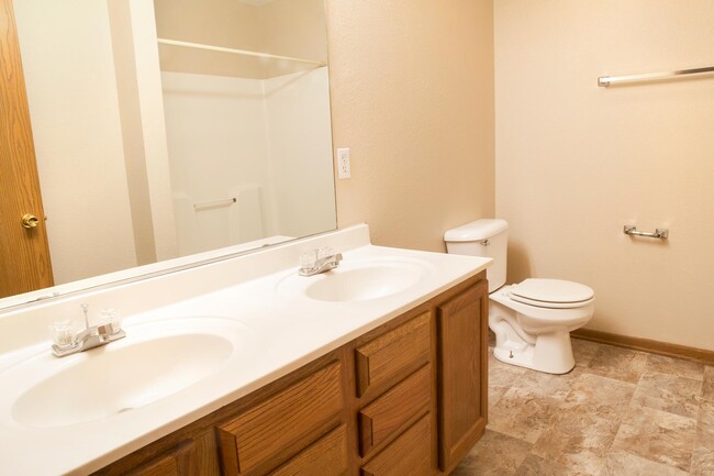 Bathroom Double Sinks - Stone Court Apartments