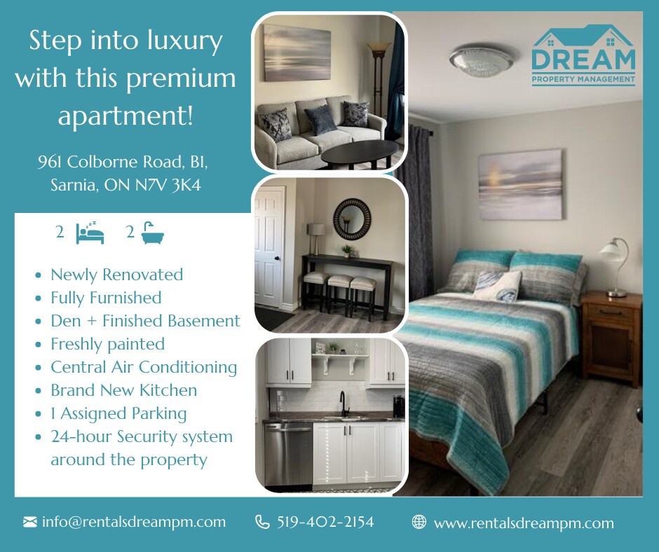 961 Colborne Rd, Sarnia, ON N7V 3K4 Townhouse for Rent in Sarnia, ON