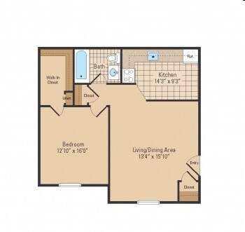 1HAB/1BA - Marion Terrace Apartments