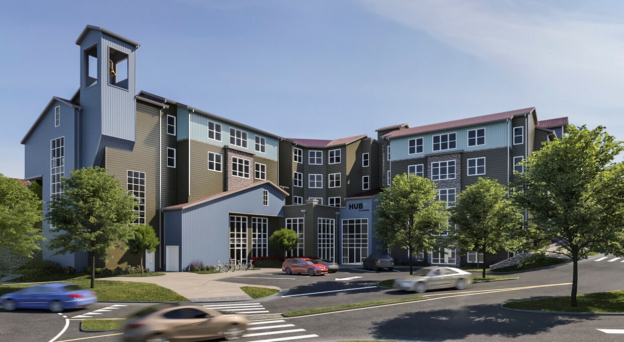 Clubhouse Exterior - Hub Blacksburg