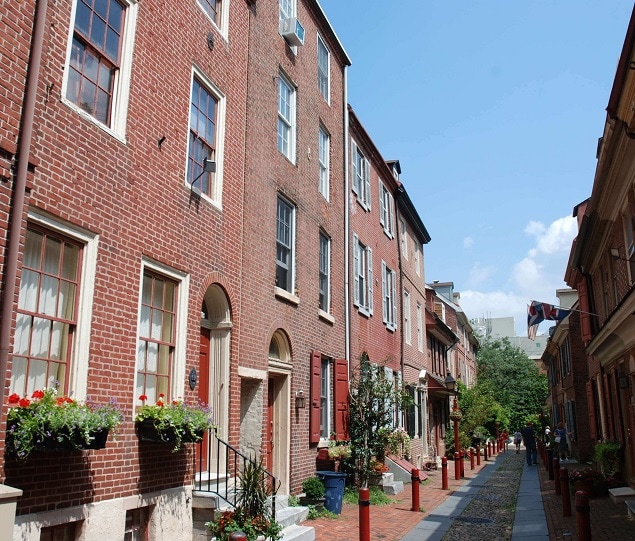 Beautiful Elfreth's Alley is a National Historic Landmark