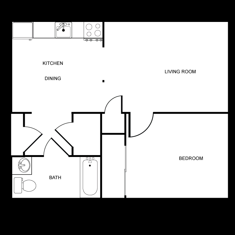 1HAB/1BA - Newport Place