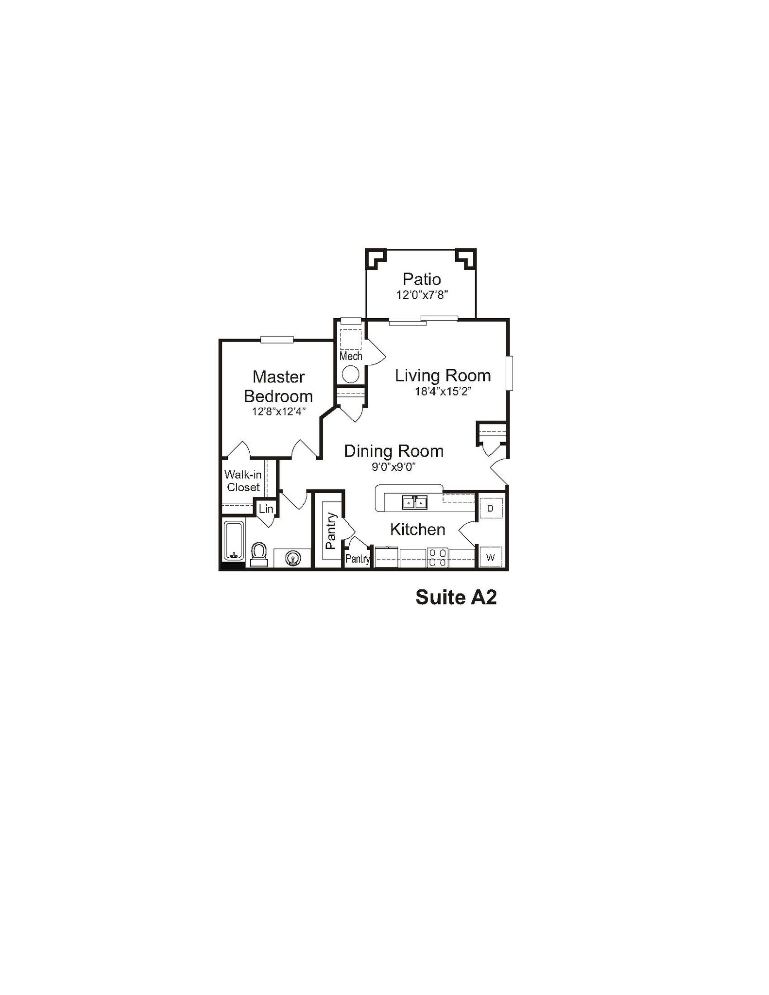 Reserve at Green Luxury Apartments – One Bedroom One Bath with Garage
