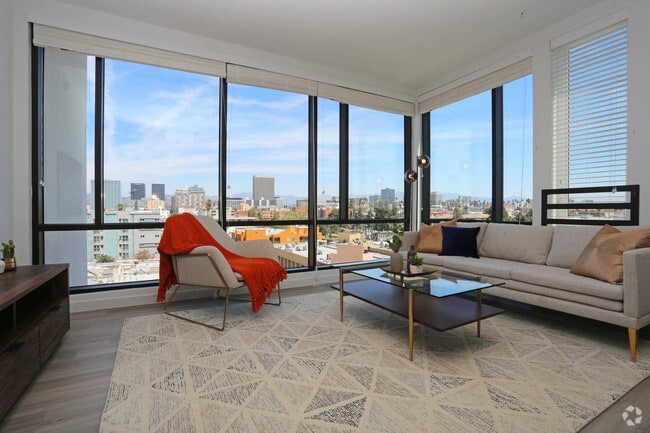 2BR, 2BA-Living Room - 30Sixty