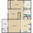 2 Bed 1.5 Bath