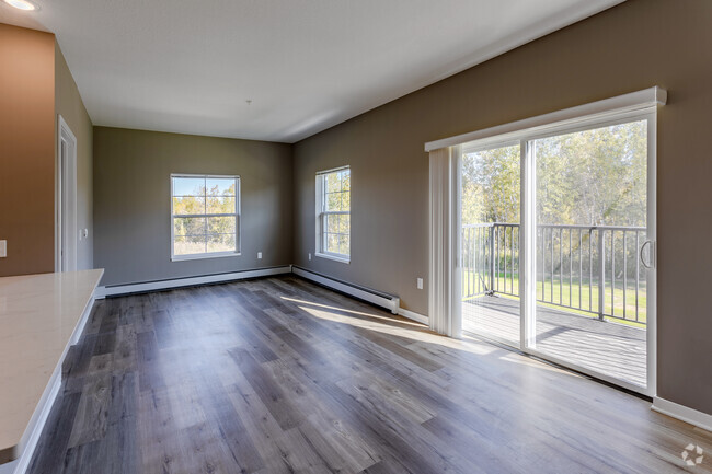 2BR, 2BA - 1,022SF - Living Room - The Flats on 14th