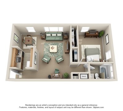 Ellacott Parkway Apartments – 1 Bed 1 Bath