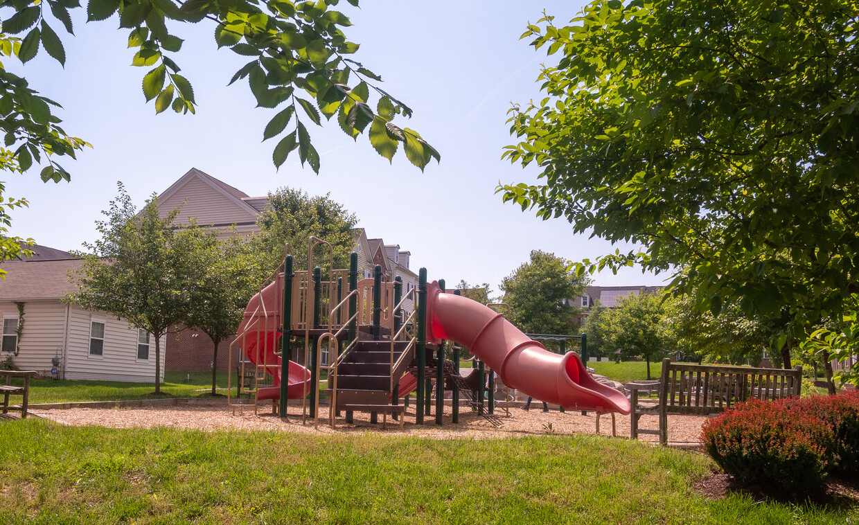 Playground, green space, and walking trails with dog waste stations right outside the front door - 8319 Gibbs Way