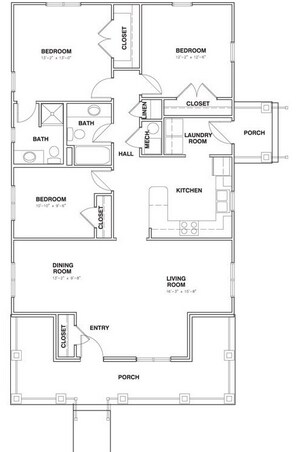 Plano de planta - Westwood Crossing