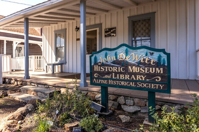 The John De Witt Historic Museum offers residents insight into Alpine's history.