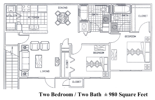 2BR/2BA - Wildwood Trails Apartments