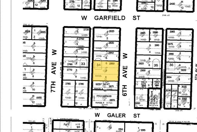 Mapa de la parcela - Paseo Apartments