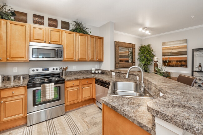 2BR, 2BA, - 1,157 SF - Kitchen - The Crossings At Nine Mile Road