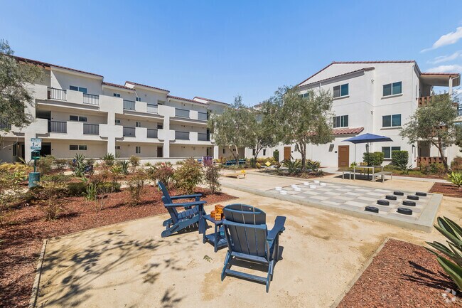 Patio - Coastal Village Apartments