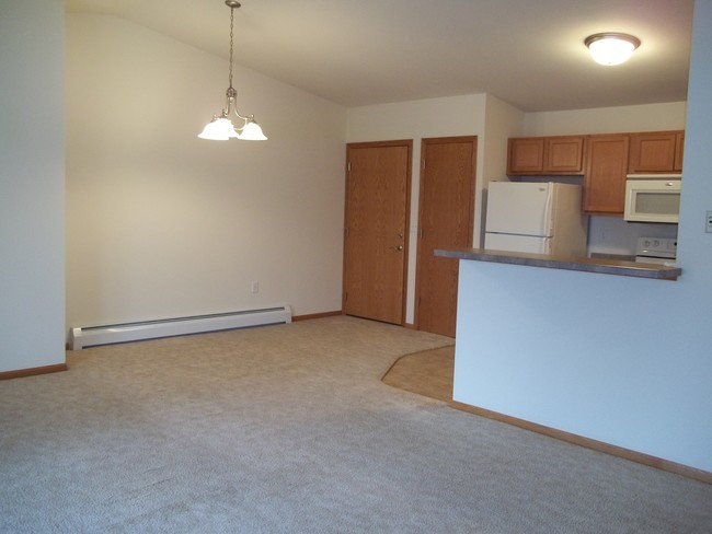 Large dining area upstairs 2 bedroom unit - Park Creek Apartments