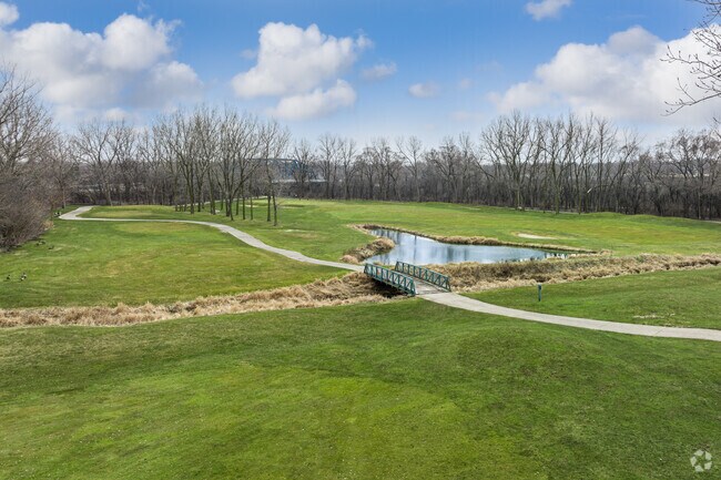 The golf course at Water's Edge Golf Club is a popular spot during good weather.