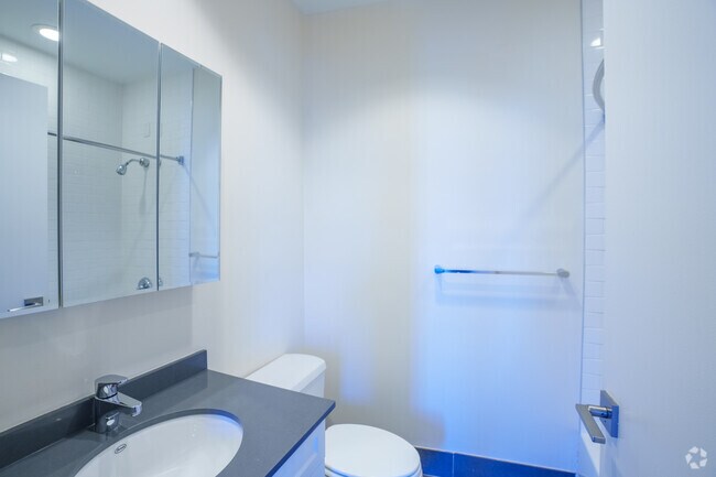 1BR, 1BR - 600SF - Bathroom - One India Street Apartments